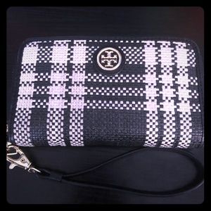 Tory Burch Woven Wristlet
